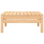 vidaXL Solid Pinewood Patio Footstool - Outdoor/Indoor Footrest in Scandinavian Style for Living Room, Lounge or Garden