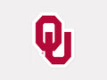 NCAA University of Oklahoma 48910012 Perfect Cut Color Decal, 4 x 4, Black