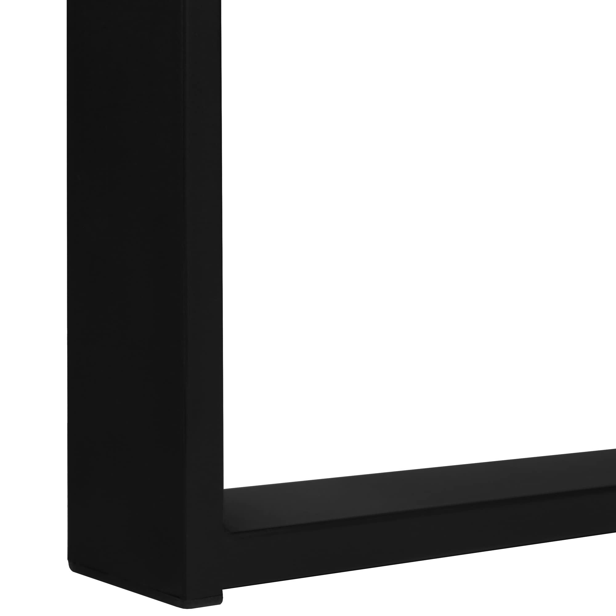 Monarch Specialties I 7710 Computer Desk, Home Office, Corner, Storage Drawers, 72&quot; L, L Shape, Work, Laptop, Metal, Laminate, Brown, Black, Contemporary, Modern