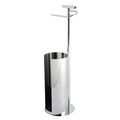 Kingston Brass CC2031 Continental Freestanding Toilet Paper Holder with Roll Storage and Phone Stand, Polished Chrome