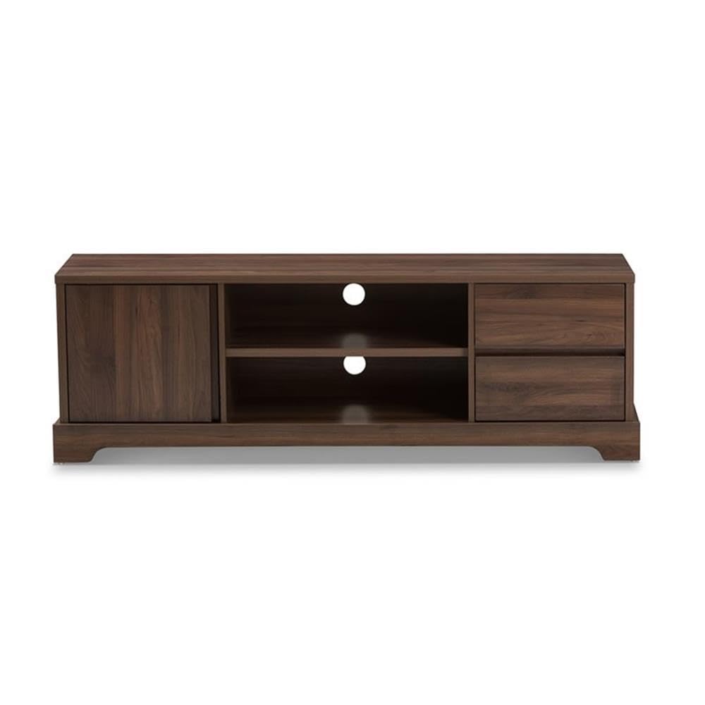 Baxton Studio Burnwood 59' TV Stand in Brown