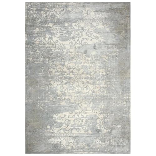 Rizzy Home Alora Decor Glamour 7'10"X9'10" Vine/Scroll Gray/Cream/Gray/Rust Area Rug