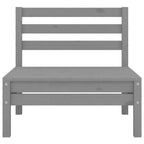 vidaXL Solid Wood Pine Patio 2-Seater Sofa Garden Outdoor Lawn Yard Terrace Balcony Wooden Seat Seating Sectional Middle Sofa Furniture Black