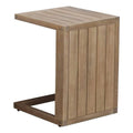 Pangea Home Soleil 20x15 Modern Acacia Wood Soleil Side Table in Natural Finish