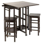 Ergode Wood Suzanne 3-Piece Space Saver Set: Versatile, Compact, Coffee Finish