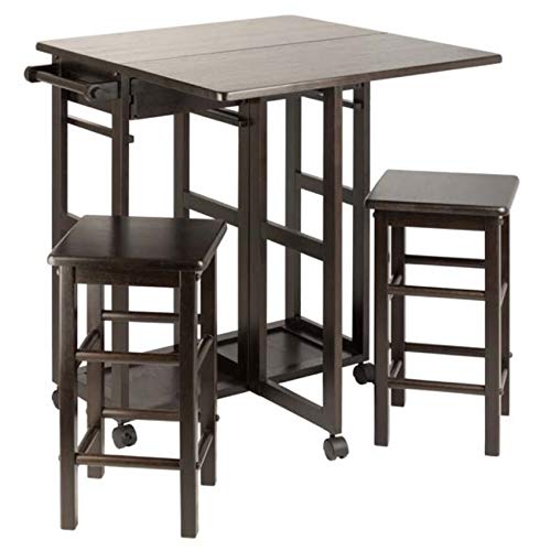 Ergode Wood Suzanne 3-Piece Space Saver Set: Versatile, Compact, Coffee Finish