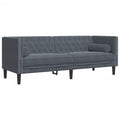 vidaXL Chesterfield 3 Seater Sofa Dark Grey Velvet 3 Seater Sofa, Living Room Sofa, 3 Seater Sofa, 3 Seater Sofa, Upholstered Sofa