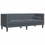 vidaXL Chesterfield 3 Seater Sofa Dark Grey Velvet 3 Seater Sofa, Living Room Sofa, 3 Seater Sofa, 3 Seater Sofa, Upholstered Sofa