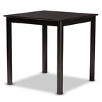 Baxton Studio Chandler Sand Upholstered Espresso Finished Wood 5-Piece Pub Set