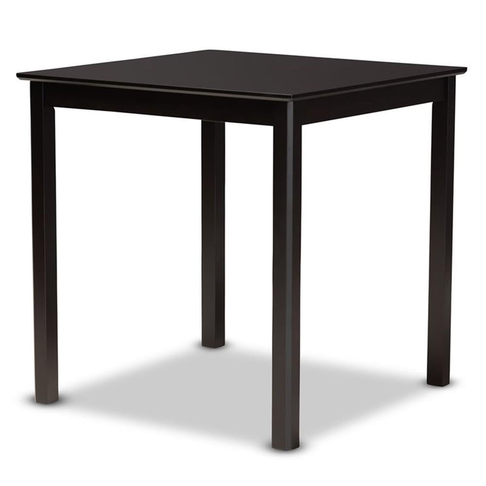 Baxton Studio Chandler Gray Upholstered Espresso Finished Wood 5-Piece Pub Set