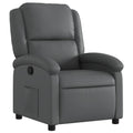 vidaXL Reclining Chair, Chair with Armrest Backrest, TV Relax Rest Chair, Seat for Living Room Home, Synthetic Leather Cream, sin opciones de masaje, 371776
