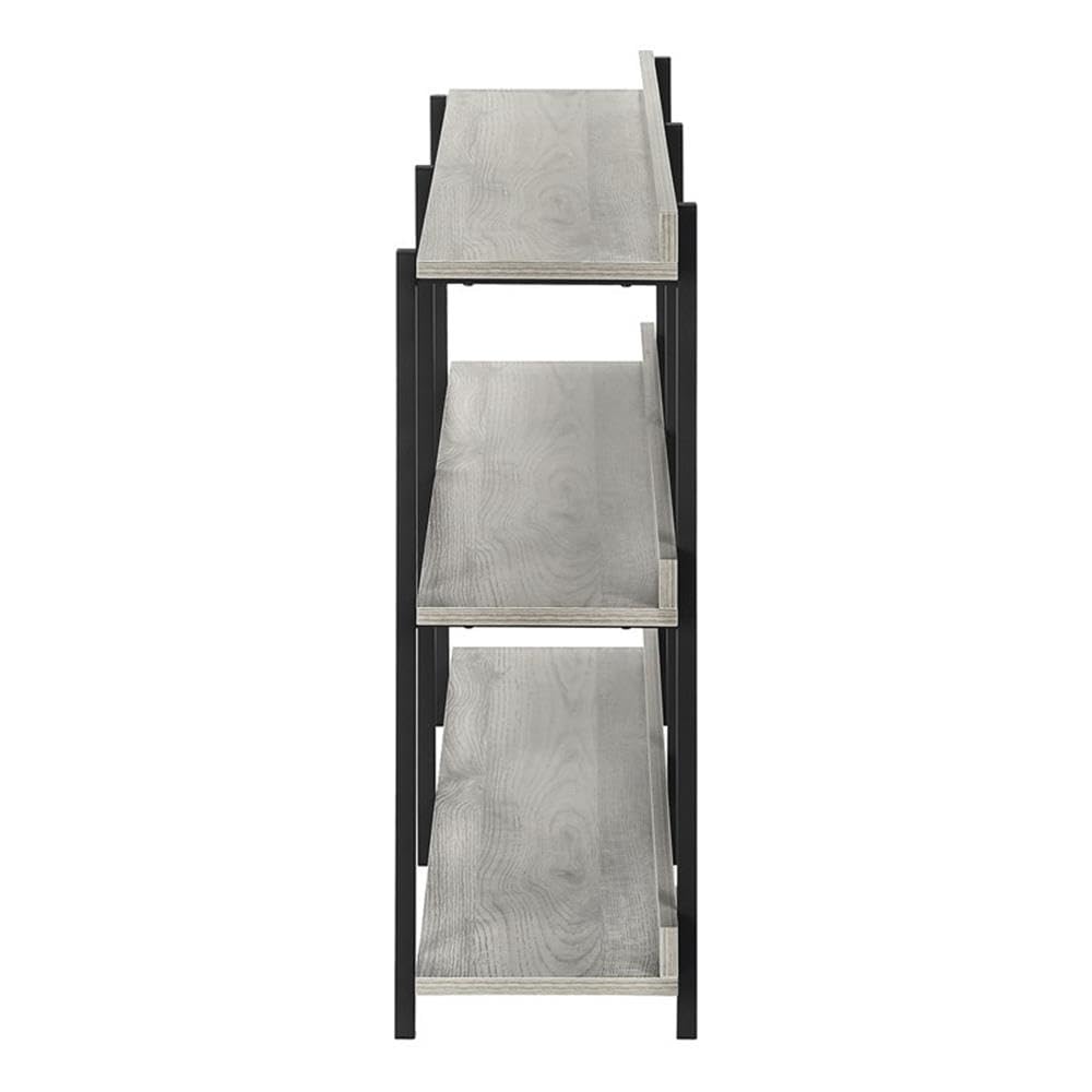 Monarch Specialties I 2217 Accent Table, Console, Entryway, Narrow, Sofa, Living Room, Bedroom, Metal, Laminate, Grey, Black, Contemporary, Modern