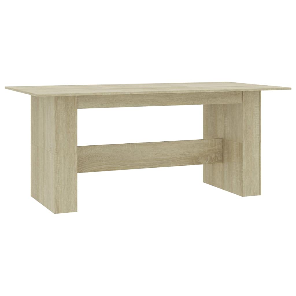 vidaXL Dining Table Sonoma Oak 70.8&quot;x35.4&quot;x29.9&quot; Chipboard