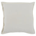 Kosas Home Amy 22X22 Square Belgian Flax Linen Fabric Throw Pillow In Ivory