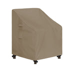 Easy-Going Outdoor High Back Chair Cover Uv Resistant Patio Chair Cover Waterproof Lawn Patio Furniture Cover With Tape Sealed Seam (1 Pack-28Wx35Dx35H Inch, Camel)