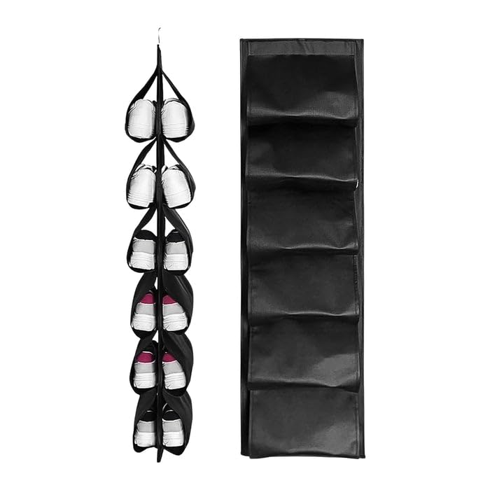 Oblivion 12 Grids Hanging Storage Bag, 1 Piece With 12 Pockets  Perfect For Organizing Closet, Bathroom, Kitchen And More, Mixe