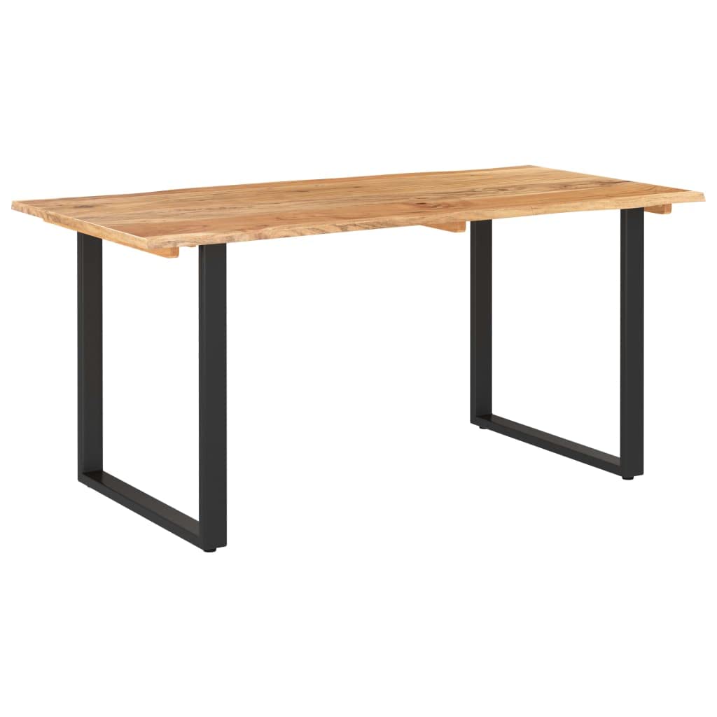 vidaXL Dining Table 63&quot;x31.5&quot;x29.9&quot; Solid Acacia Wood