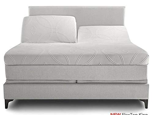 Split Cal King - 100% Cotton Split-Top-California King (Adjustable Cal King Bed Size Fitted Sheet Only) 300TC, Solid White, Sate