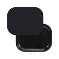 HOKirin Metal Tray with Soft Magnetic Lid,Metal Small Tray with Spill Proof Cover,Cute Black Blank Decorative Tray,Perfect for H