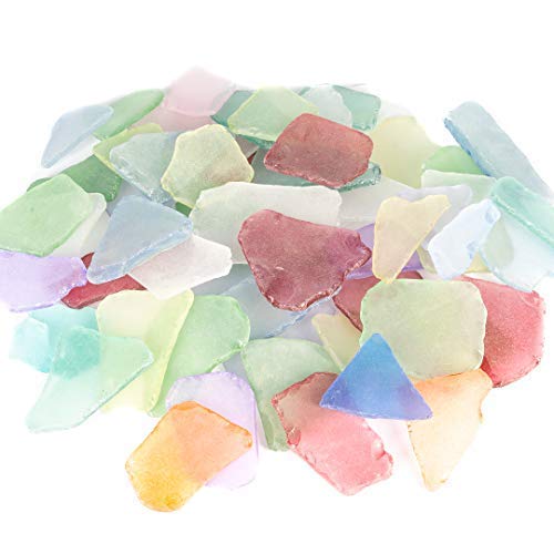 Nautical Crush Trading Sea Glass Craft - 11 Ounces Large Assorted Mix - Beach Glass Craft - Sea Glass D  Cor - Sea Glass Vase Fi