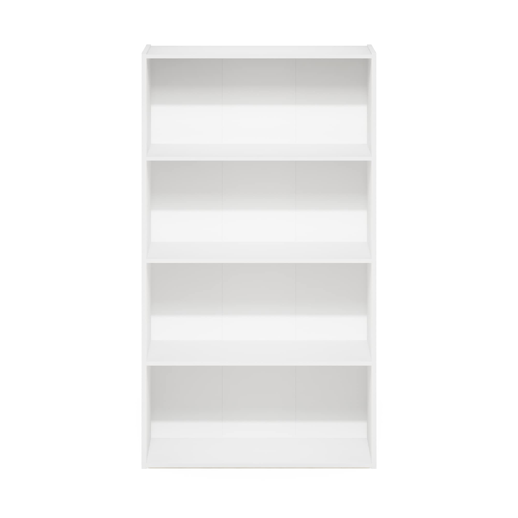 Furinno Pasir 4-Tier Bookcase/Bookshelf/Storage Shelves, White