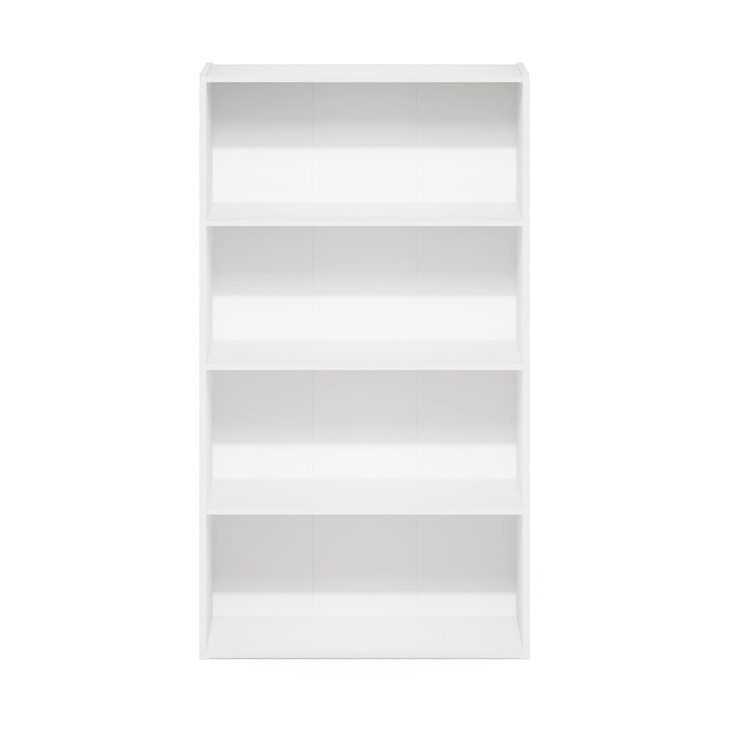 Furinno Pasir 4-Tier Bookcase/Bookshelf/Storage Shelves, White