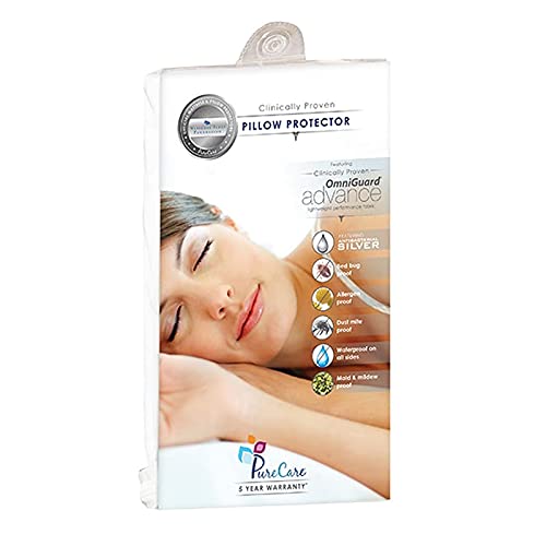 PureCare OmniGuard Pillow Protector Featuring AirXchange air Flow Filter and allergen & Moisture Protection, King (FTA503)