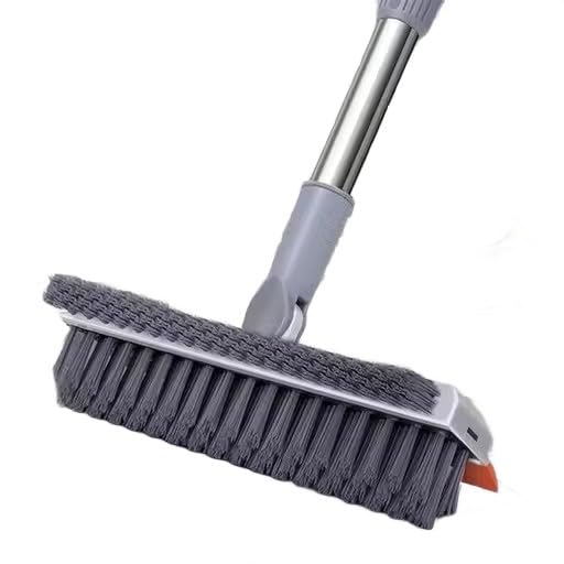 3 in 1 Cleaning Brush for Bathroom | Long Handle Scrub Brush for Floor, Wall, Tile & Wash Basin Cleaning
