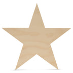 4 Inch Wooden Stars, Bag Of 25 Unfinished Wooden Star Cutouts,(4 Inch Wood Star Shape) By Woodpeckers