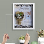 Shadow Box Frame 8X10 With Linen Back, Pine Wooden Frame With Hd Glass Shadowbox Display Case For Wall And Tabletop, Memory Box