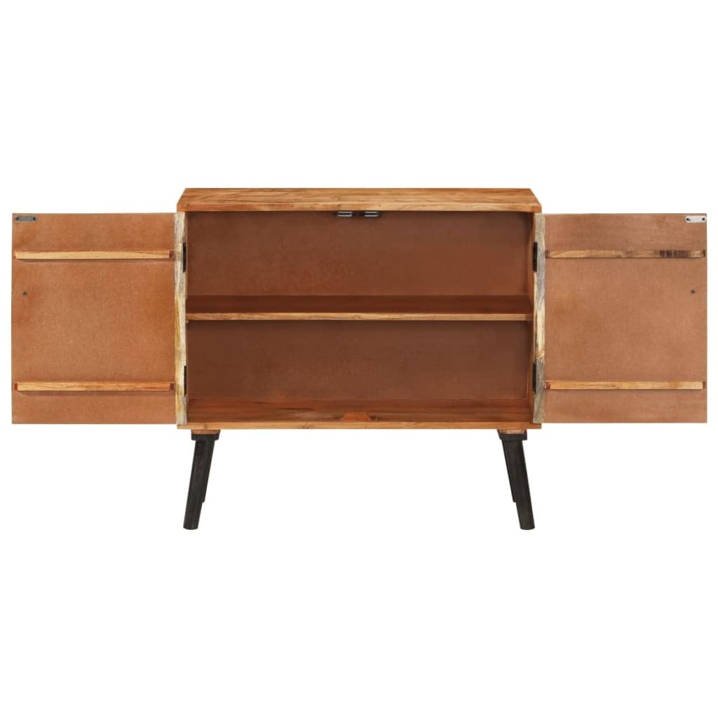 vidaXL Solid Mango Wood Sideboard - Durable Construct, Ample Storage, Unique Design, Easy Assembly