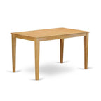 East West Furniture CACF7H-OAK-W 7 Piece Kitchen Counter Height Dining Table Set Consist of a Rectangle Pub Table and 6 Dining Room Chairs, 36x60 Inch, Oak