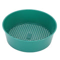 4 Pcs Gardening Sieve, Patented Stackable Sifting Pan Galvanized Woven Wire Garden Sieve Plastic Riddle Green Soil Stone