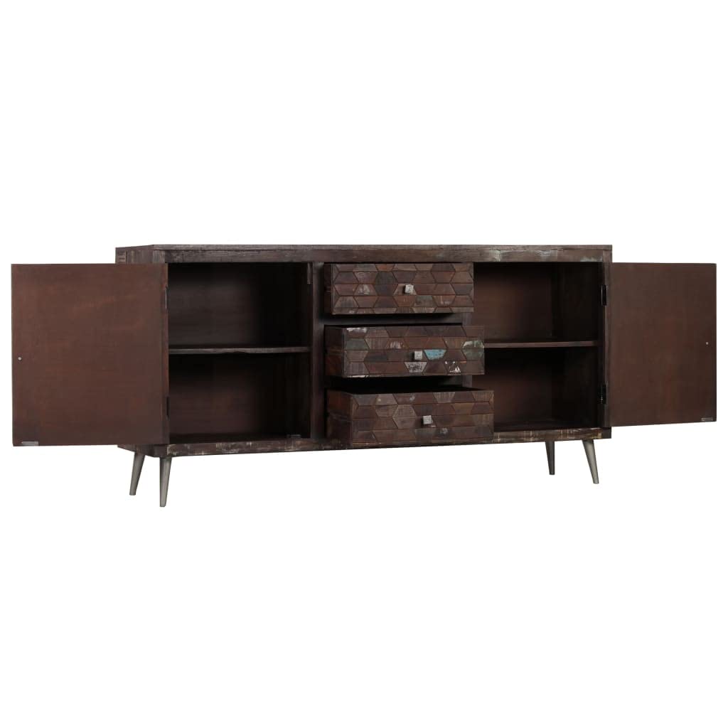 vidaXL Sideboard Solid Reclaimed Wood 63&quot;x15.7&quot;x31.5&quot;