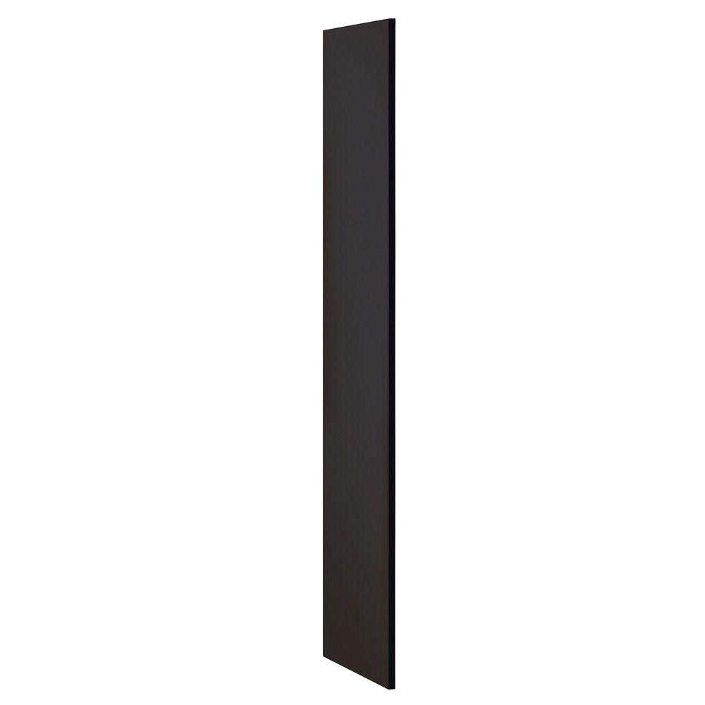 Salsbury Industries 30033Blk 18-Inch Deep Side Panel For Open Access Designer Locker And Designer Gear Locker Without Sloping Ho