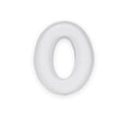 10  O Shaped Cardboard Letter Mache Chocolate Sweets Candy Container Box (White, O)