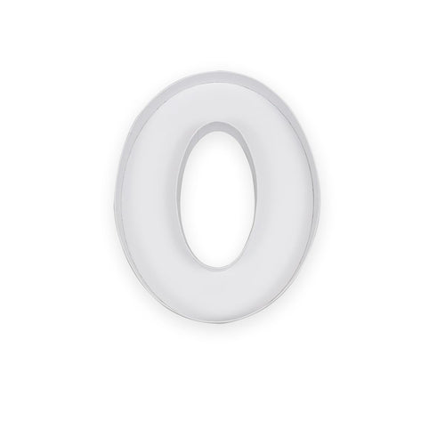 10  O Shaped Cardboard Letter Mache Chocolate Sweets Candy Container Box (White, O)