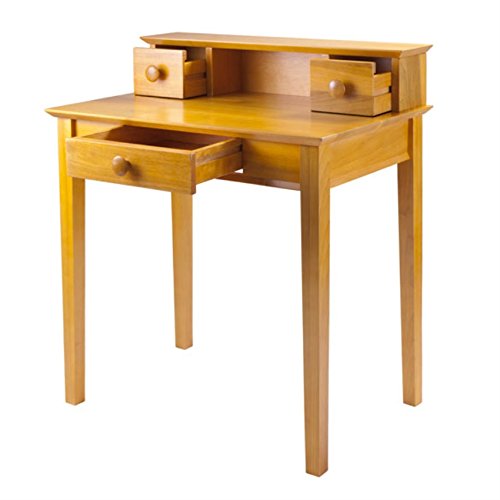 Emmett Writing Desk - Distinctive Design, Versatile Functionality, Ample Storage, Keyboard Tray, File Drawer, 2 Additional Drawers (99333-VV)