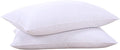 Puredown Goose Feathers And Down White Pillows With 100% Soft Cotton Cover, Bed Sleeping Hotel Collection Pillows Set Of 2 King