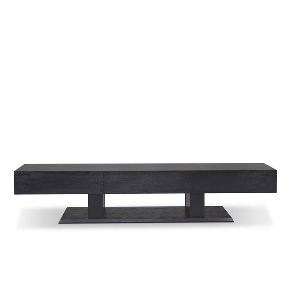 Acme Follian Wooden Double Pedestal Base TV Stand