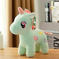 Future Shop Cute Detective Cartoon Character Soft Stuffed Plush Animal Toy For Kids Home Room Decoration (Green Unicorn)