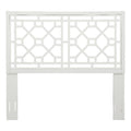 Comfort Pointe Thomas Chippendale White Wood Headboard - King