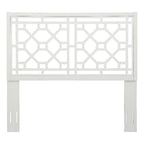 Comfort Pointe Thomas Chippendale White Wood Headboard - King