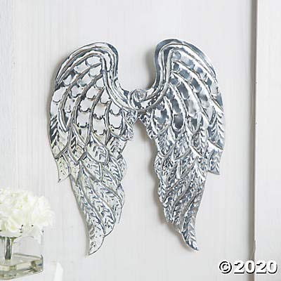Metal Angel Wings Wall Decor - Religious Home Decor