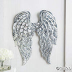 Metal Angel Wings Wall Decor - Religious Home Decor