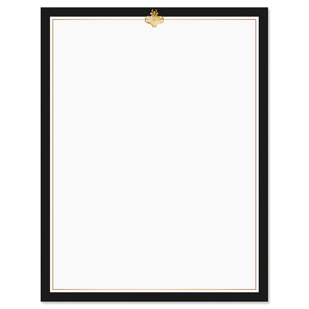 Calligraphy Frame 2 Celebration Letter Papers - Set Of 25, Graduation Stationery Papers, 8 1/2' X 11', Compatible Computer Pap