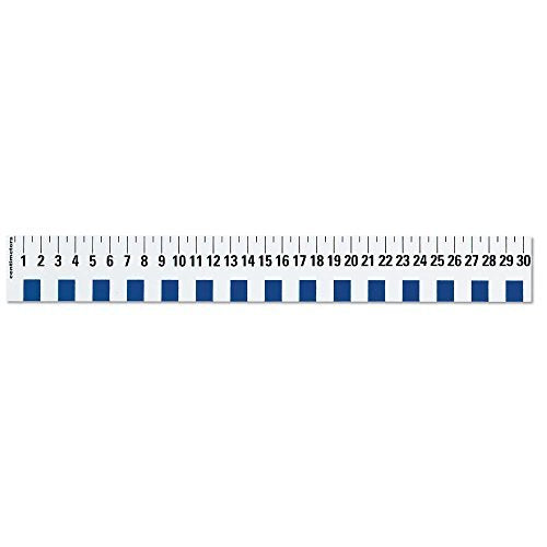 Hand2Mind 12 Inch Flexible Safe-T Plastic Beginner Rulers, Set Of 12