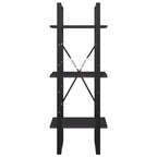 vidaXL 3-Tier Book Cabinet Gray 15.7"x11.8"x41.3" Chipboard