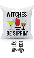 Oh, Susannah Witches Be Sippin' Halloween Throw Pillow Case Cover Bold Fits 18X18 Insert Packaged In Gift Box Ideal For Hallowee
