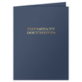 The Gallery Collection, 25 Count, Blue, Important Documents Pocket Folders, Golf Foil Stamped, For Professional Use (9 X 12)